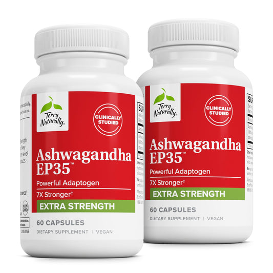 Terry Naturally Ashwagandha EP35 Extra Strength bottle