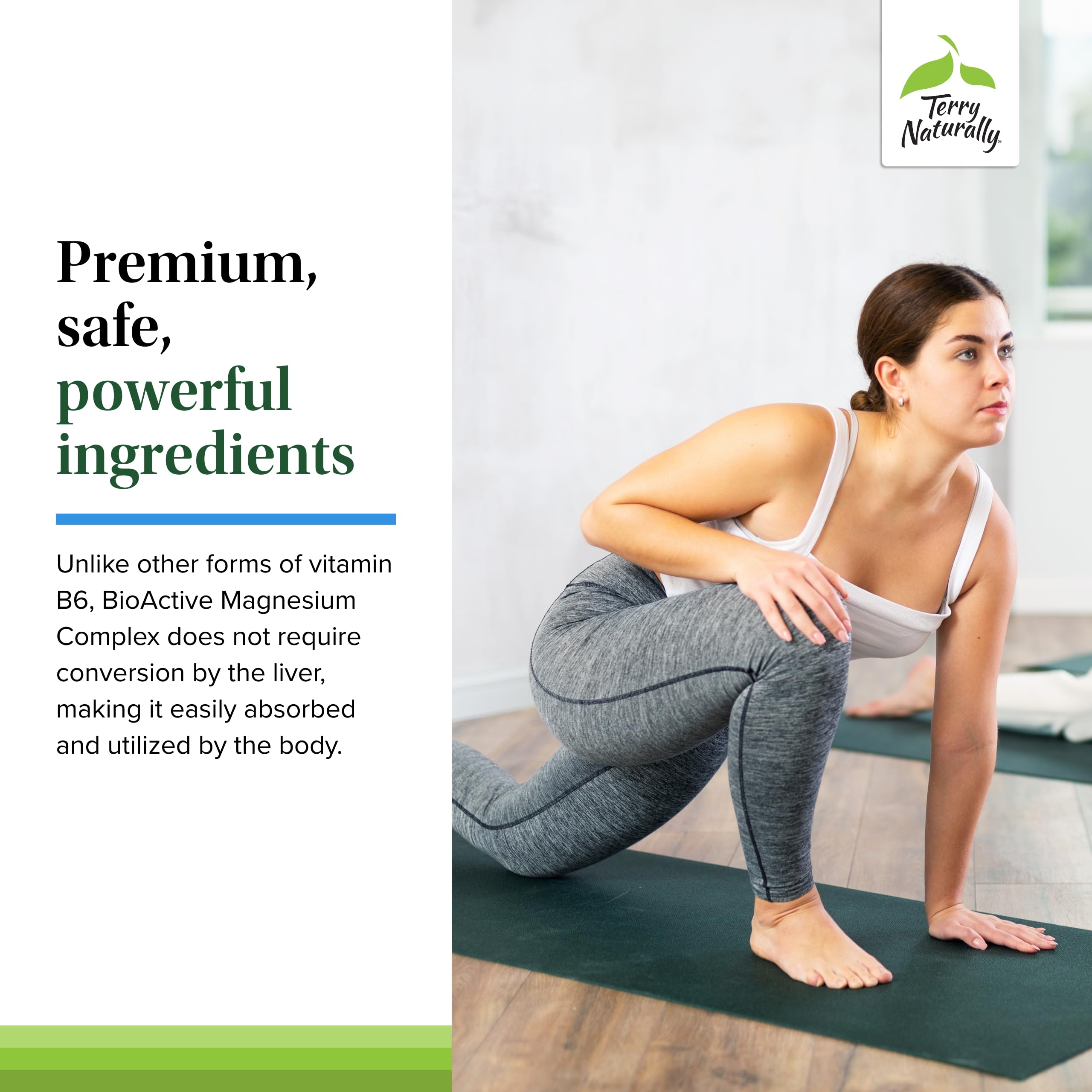 Highlight of ingredients: magnesium, B6 (P-5-P) and zinc