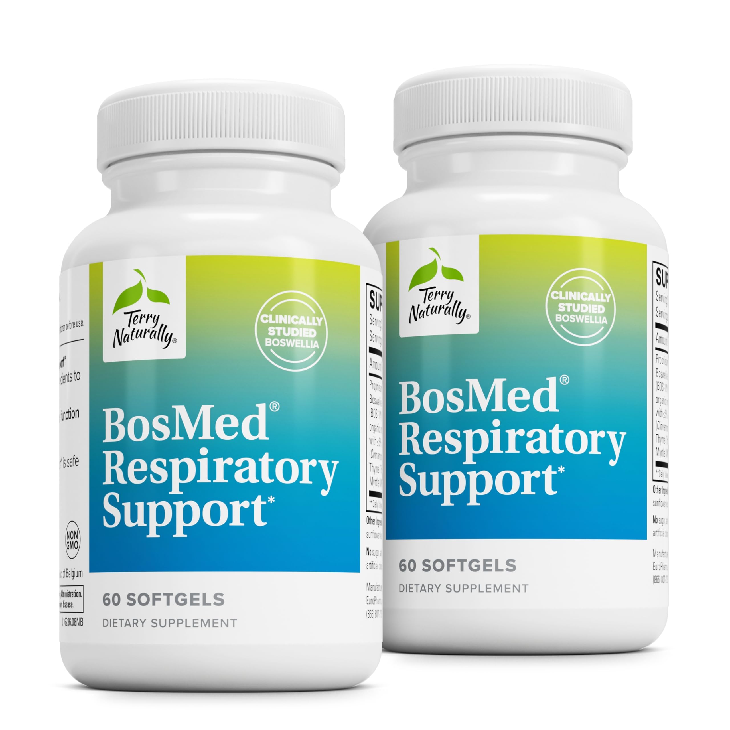 Terry Naturally BosMed Respiratory Support bottle with packaging