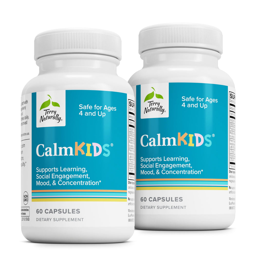 Terry Naturally Calm Kids bottle front label