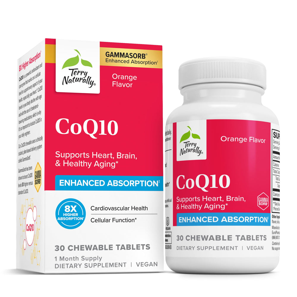 Terry Naturally CoQ10 Chewables bottle front view