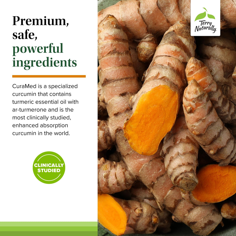 Heart health support image featuring CuraMed curcumin
