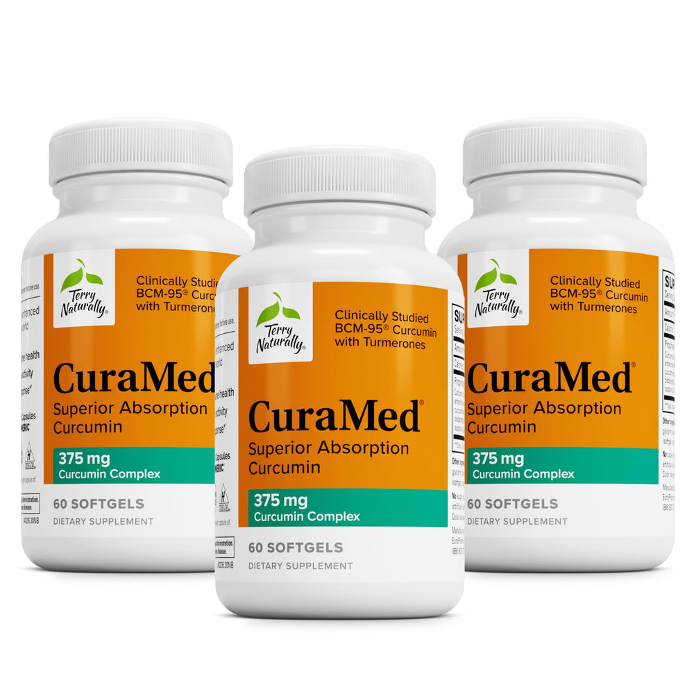 Terry Naturally CuraMed 375mg antioxidant curcumin softgels bottle