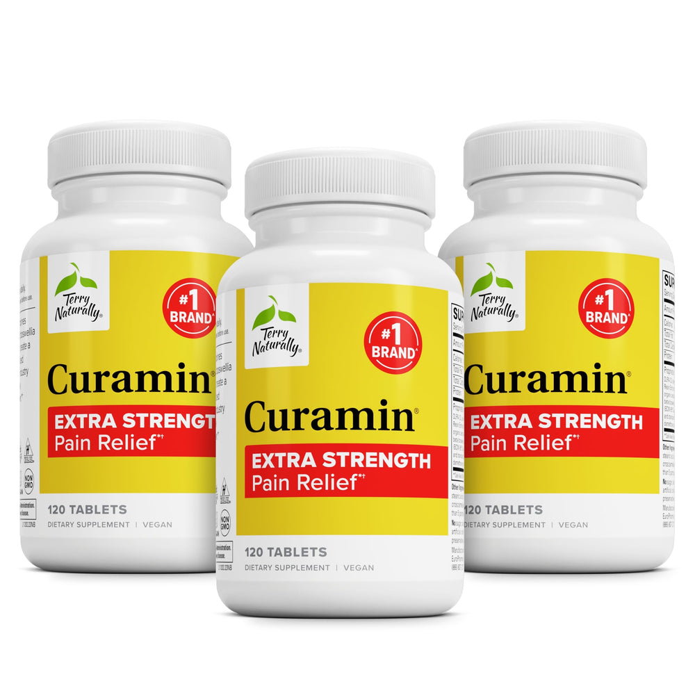 Product image: Terry Naturally Curamin Extra Strength bottle with 120 tablets (pack of 3)