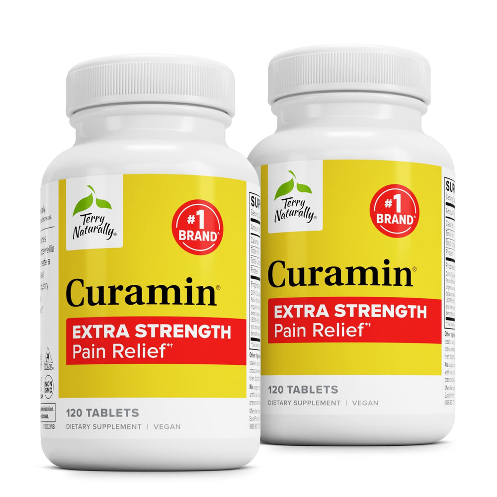 Front view of Terry Naturally Curamin Extra Strength 120 tablets Pack of 2