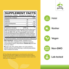 Close-up of turmeric curcumin and boswellia for joints