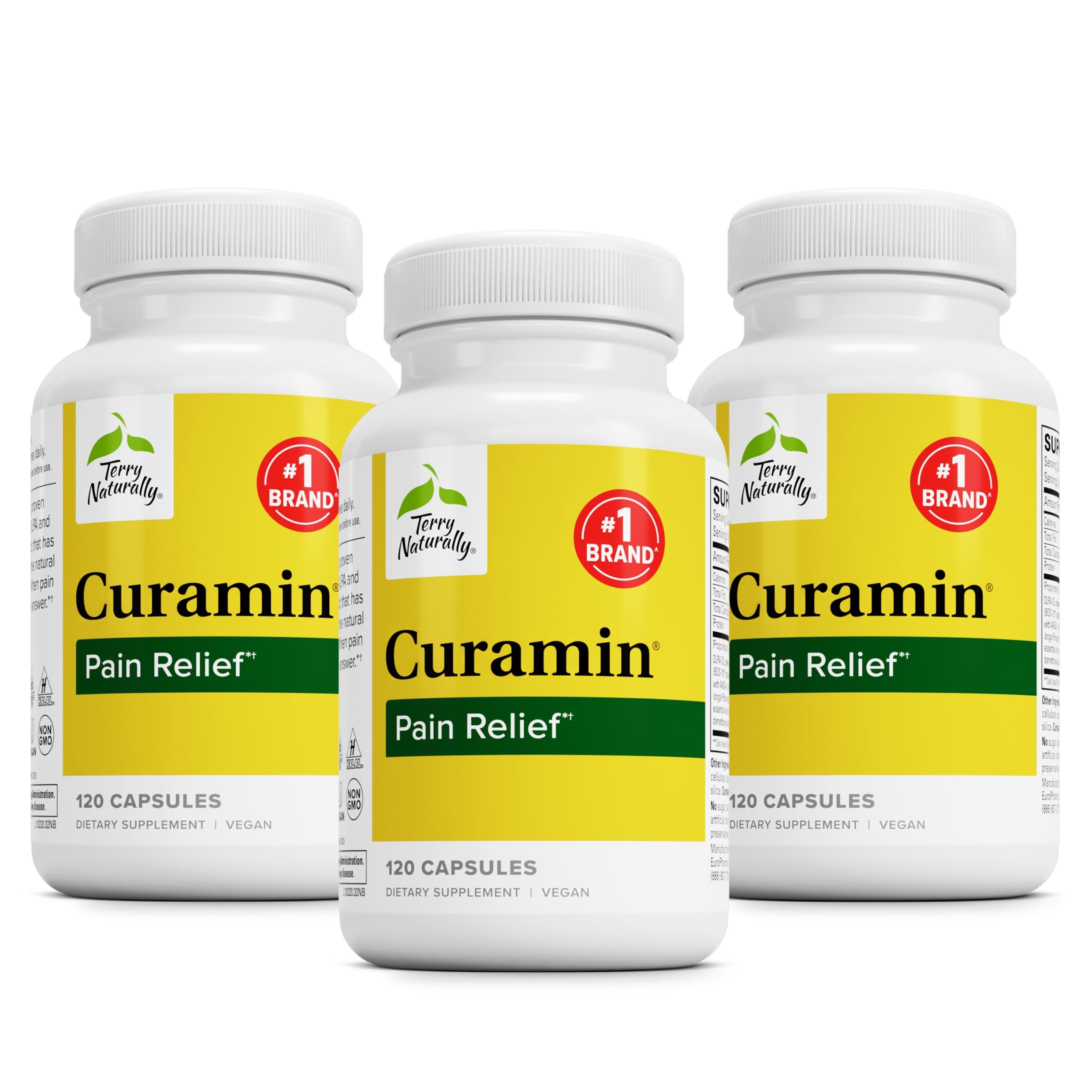 Packaging for Terry Naturally Curamin Pack of 3 (120 capsules)