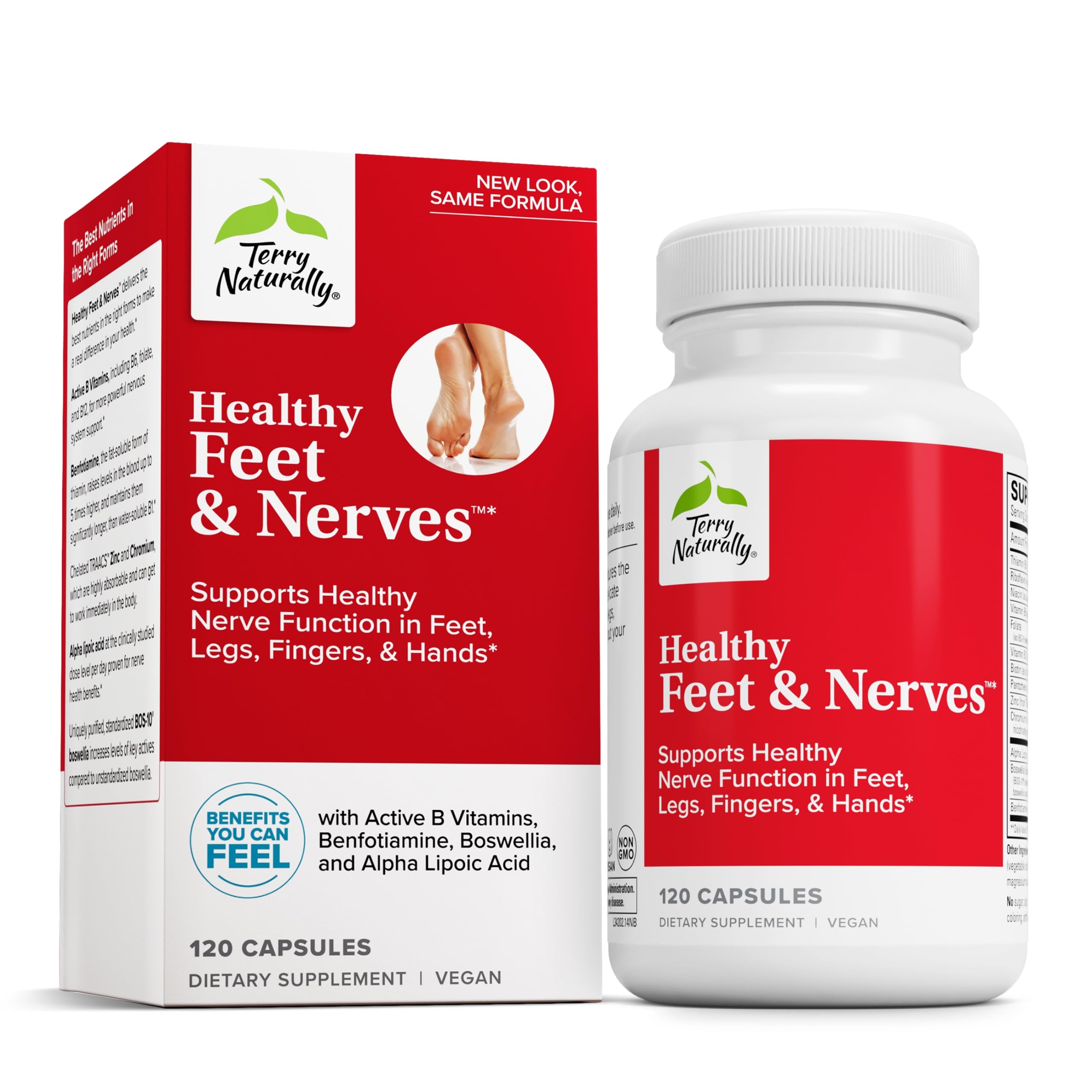 Terry Naturally Healthy Feet & Nerves – Vegan Nerve & Circulation Supp ...