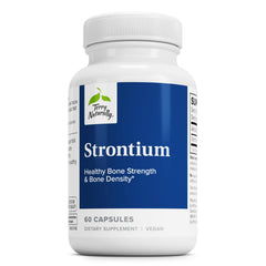 Bottle of Terry Naturally Strontium 60 vegan capsules