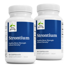 Front view of Terry Naturally Strontium 60-cap bottles (Pack of 2)