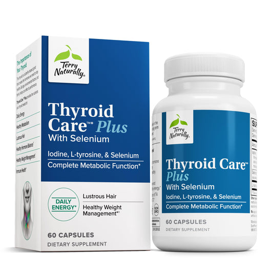 Bottle of Terry Naturally Thyroid Care Plus (60 capsules)
