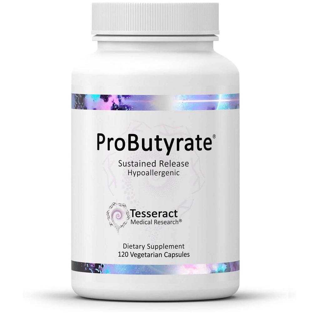 Bottle of Tesseract ProButyrate gut health supplement