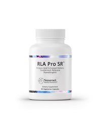 Tesseract RLA Pro SR bottle and capsules on white background