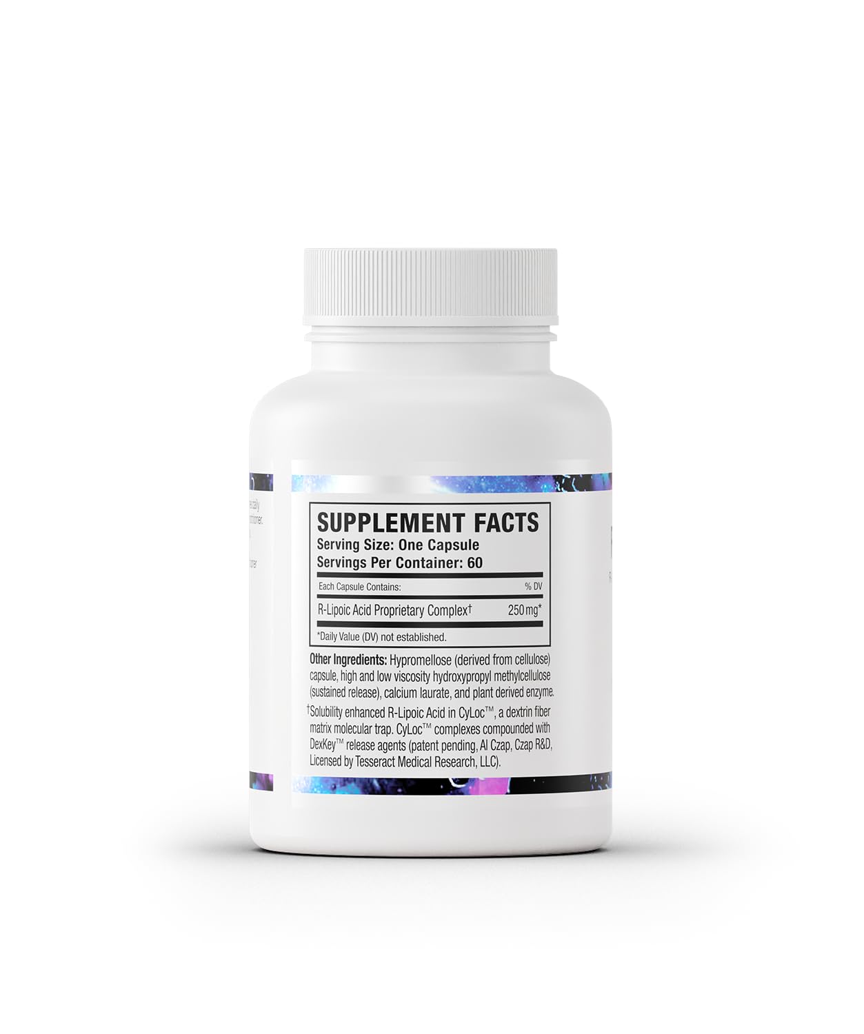 Hypoallergenic label and bottle detail