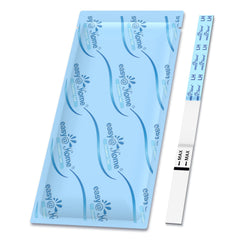 Instruction image showing how to dip the test in urine