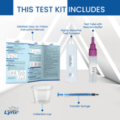 All contents of the test kit laid out for use
