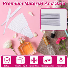 Tester strips with wide and narrow ends design