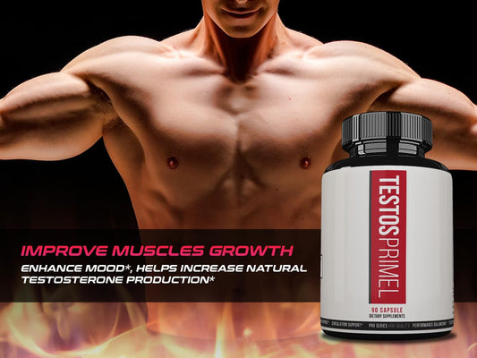 TestosPrimel Advanced Formula 2-pack bottle close-up