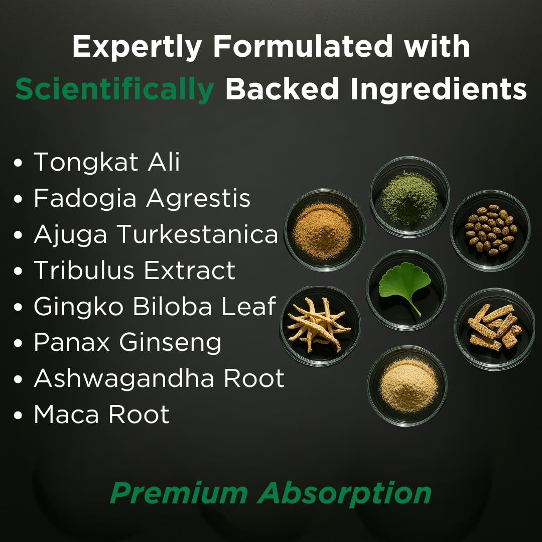 TESTPLUS+ 1450mg 8-in-1 bottle label close-up