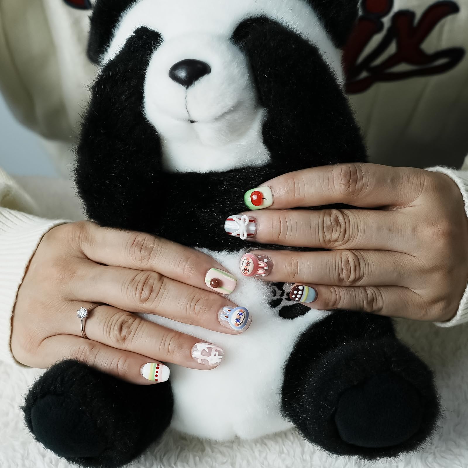 Tesytto kawaii pastel nails for colorful everyday style