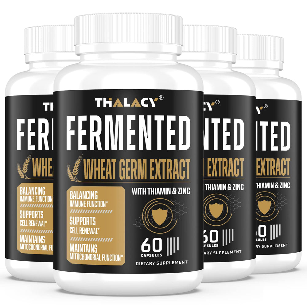 Thalacy Spermidine 13mg 1300mg Wheat Germ Extract capsules – 4 pack front view