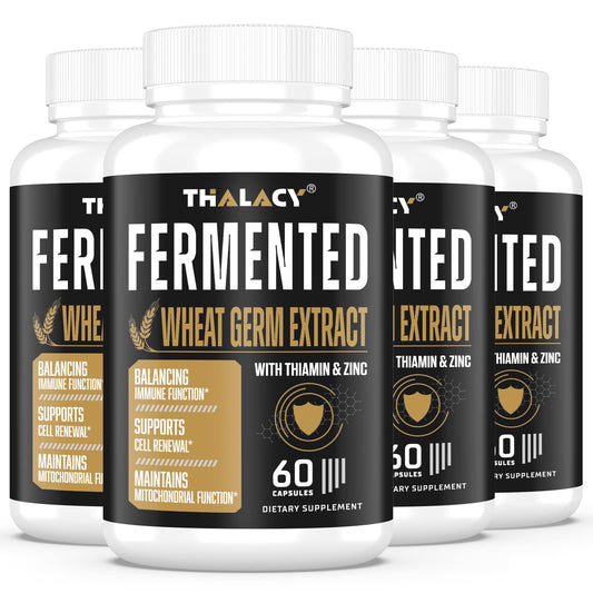 Thalacy Spermidine 13mg 1300mg Wheat Germ Extract capsules – 4 pack front view