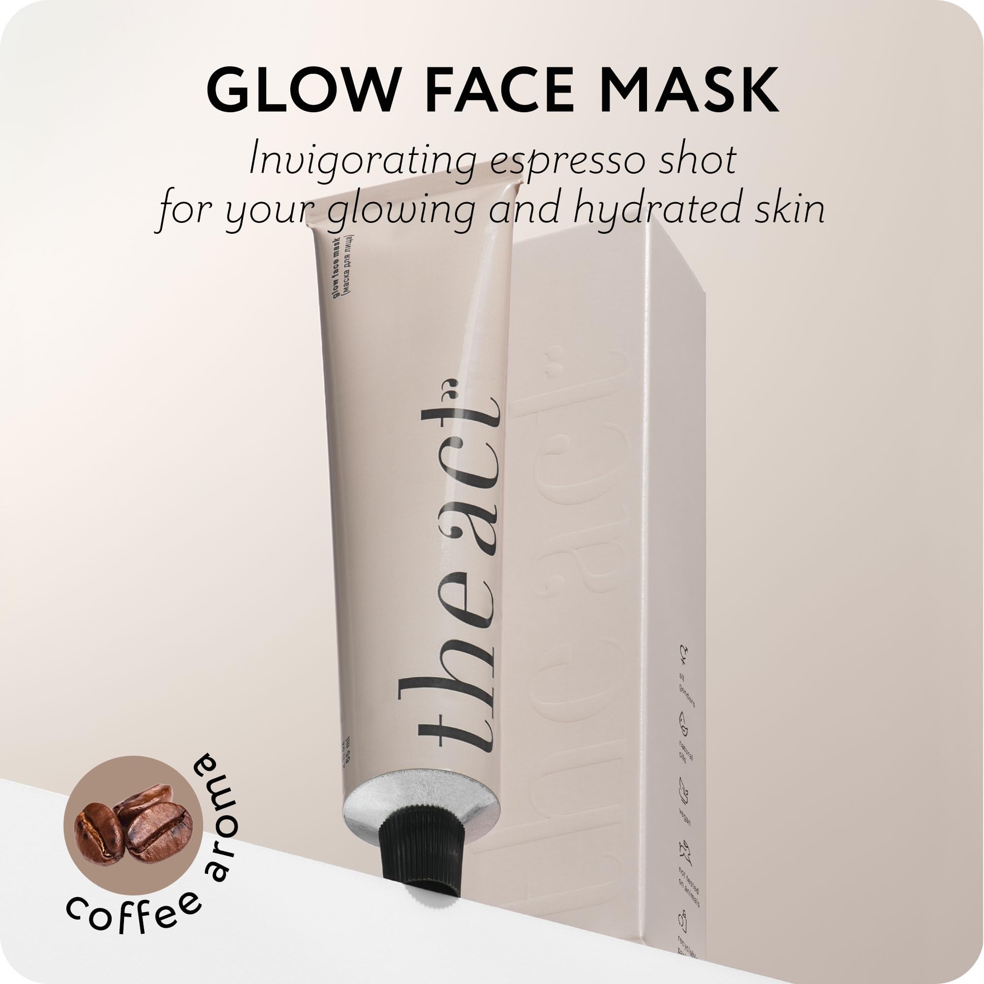 The Act Coffee Mask purifies pores for smoother, clearer skin.