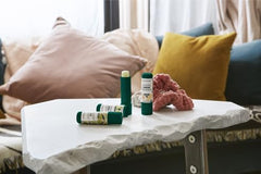 Compact lip care stick fits pocket or purse for daily protection and easy reapplication.