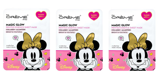The Crème Shop Minnie’s Magic Glow mask pack—front view, hydration and glow