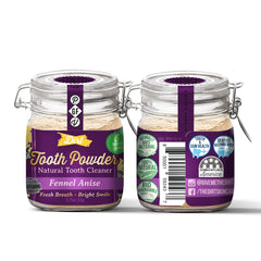 The Dirt tooth powder outer packaging for six month supply