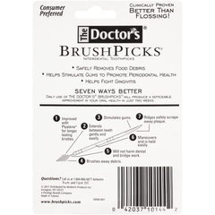 Close-up of BrushPicks toothpicks