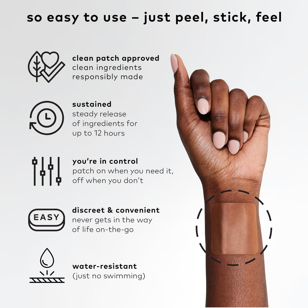 B12 Awake Patch applied to the inner wrist