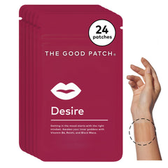 The Good Patch Desire patches packaging showing 24 patches