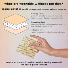 Concept image of plant-powered wellness and natural patch