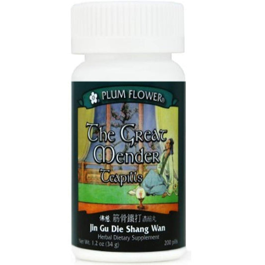 Box and bottle of The Great Mender Teapills (200 pills)