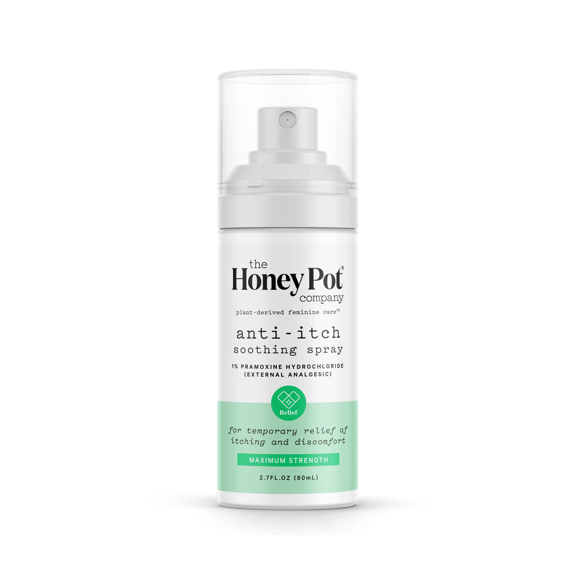 The Honey Pot anti-itch spray application for quick relief on affected skin