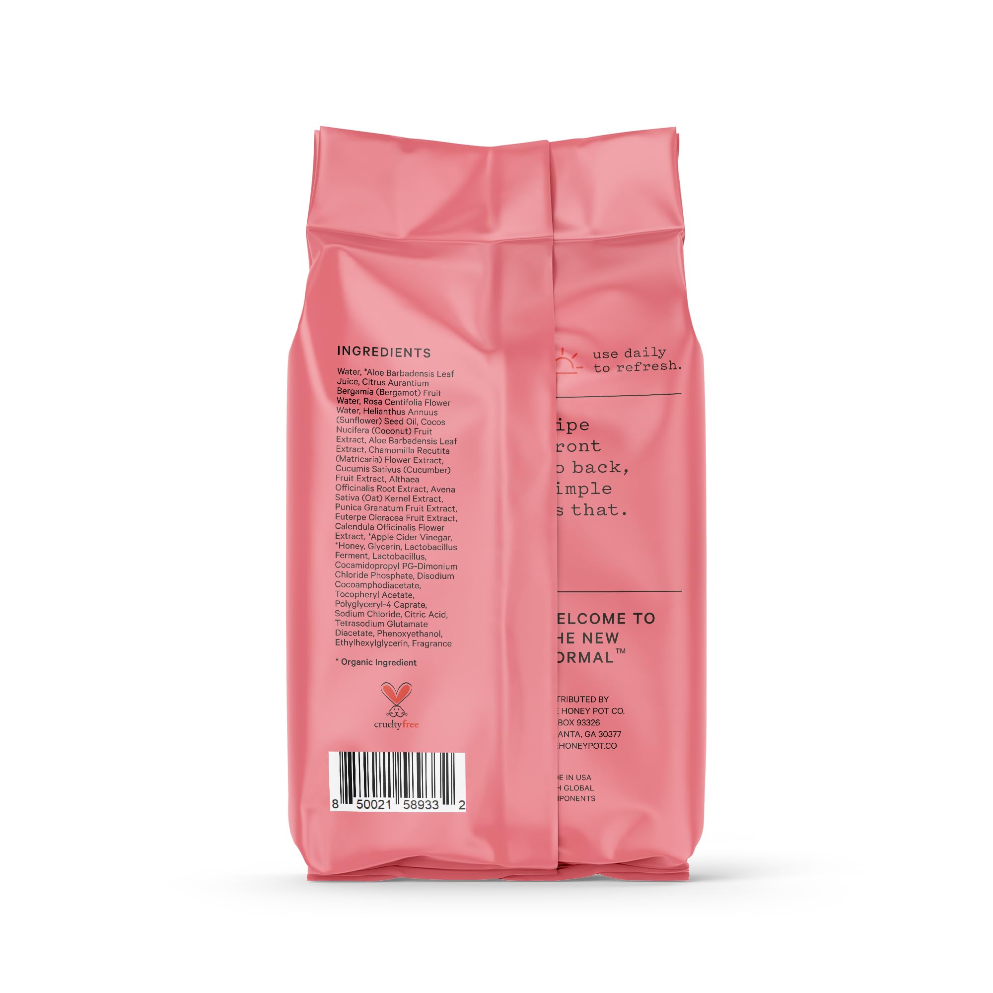 The Honey Pot Bergamot Rose fragrance swatch conveys botanical aroma