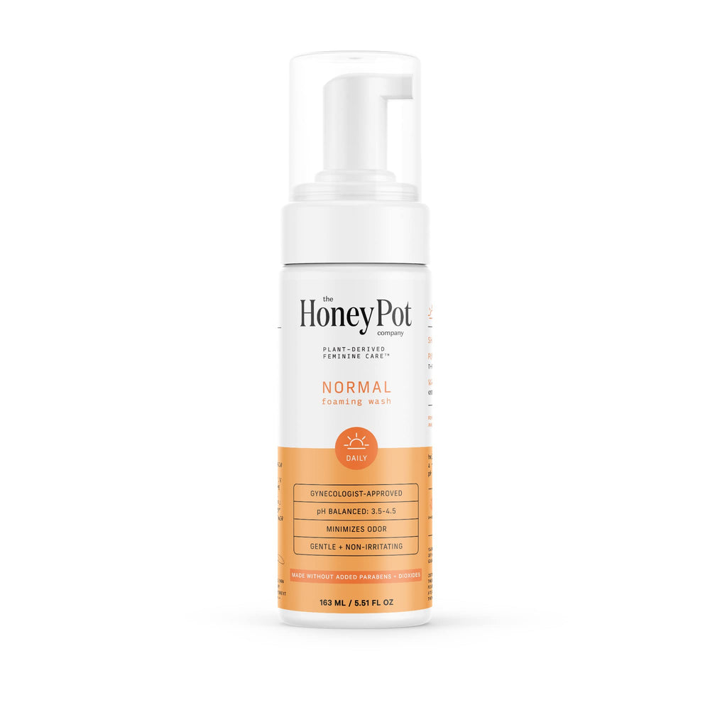 The Honey Pot Company feminine wash bottle for daily gentle cleansing on sensitive skin.