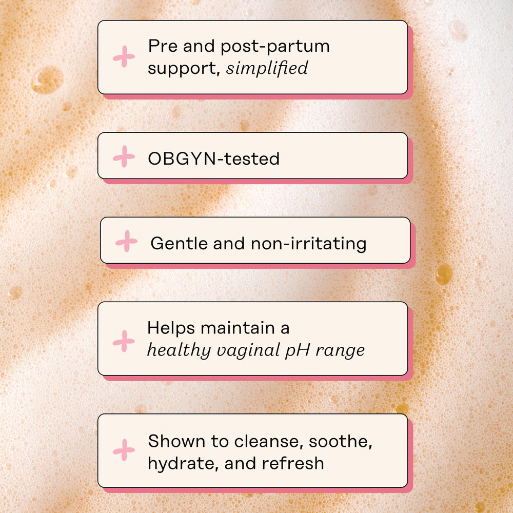 The Honey Pot Witch Hazel Wash lathers easily for a quick external cleanse.