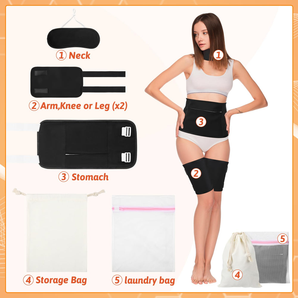 Castor oil wrap pack leg section (right) from THE KING HIS QUEEN 6-piece set