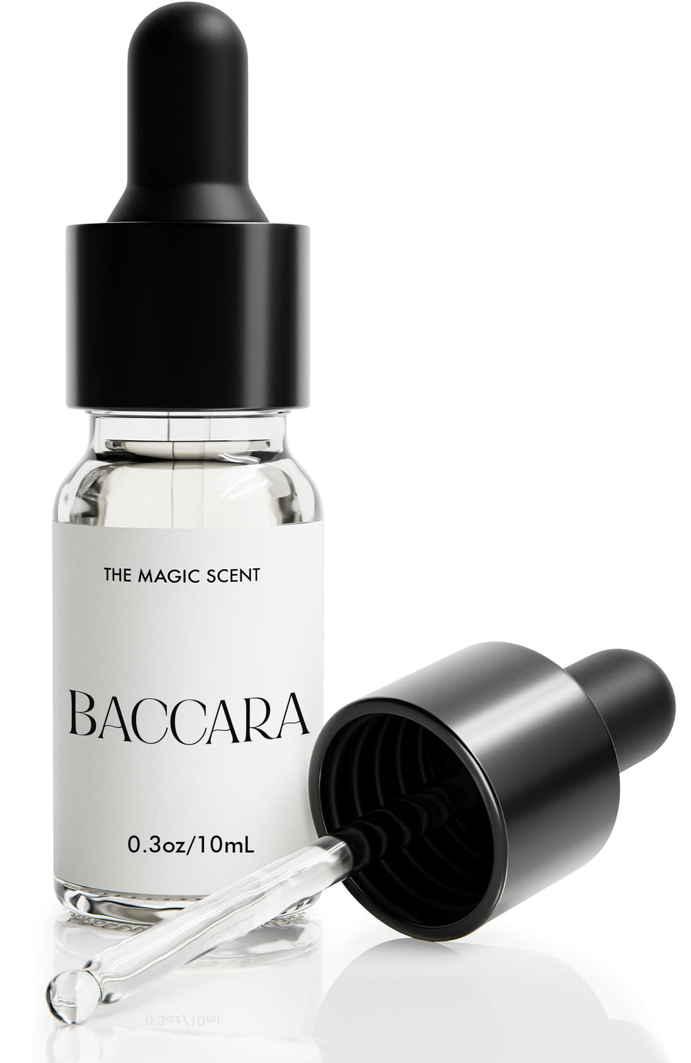 Close-up of The Magic Scent Baccara Diffuser Oil bottle
