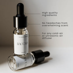 Elegant diffuser oil bottle with brand name and label