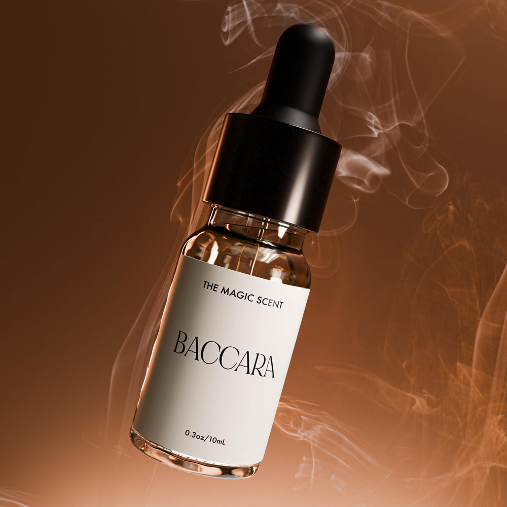 Nine image set for The Magic Scent Baccara Diffuser Oil