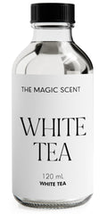 The Magic Scent White Tea Diffuser Oil bottle with 4 oz label visible