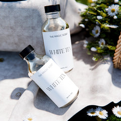 Room scene depicting premium hotel-inspired scent ambiance