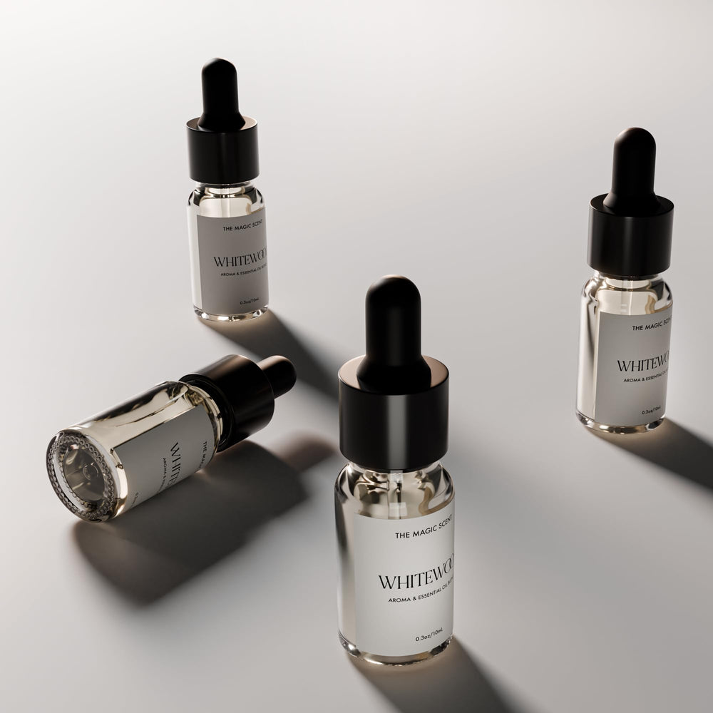 Travel-sized 10 mL Whitewood diffuser oil bottle