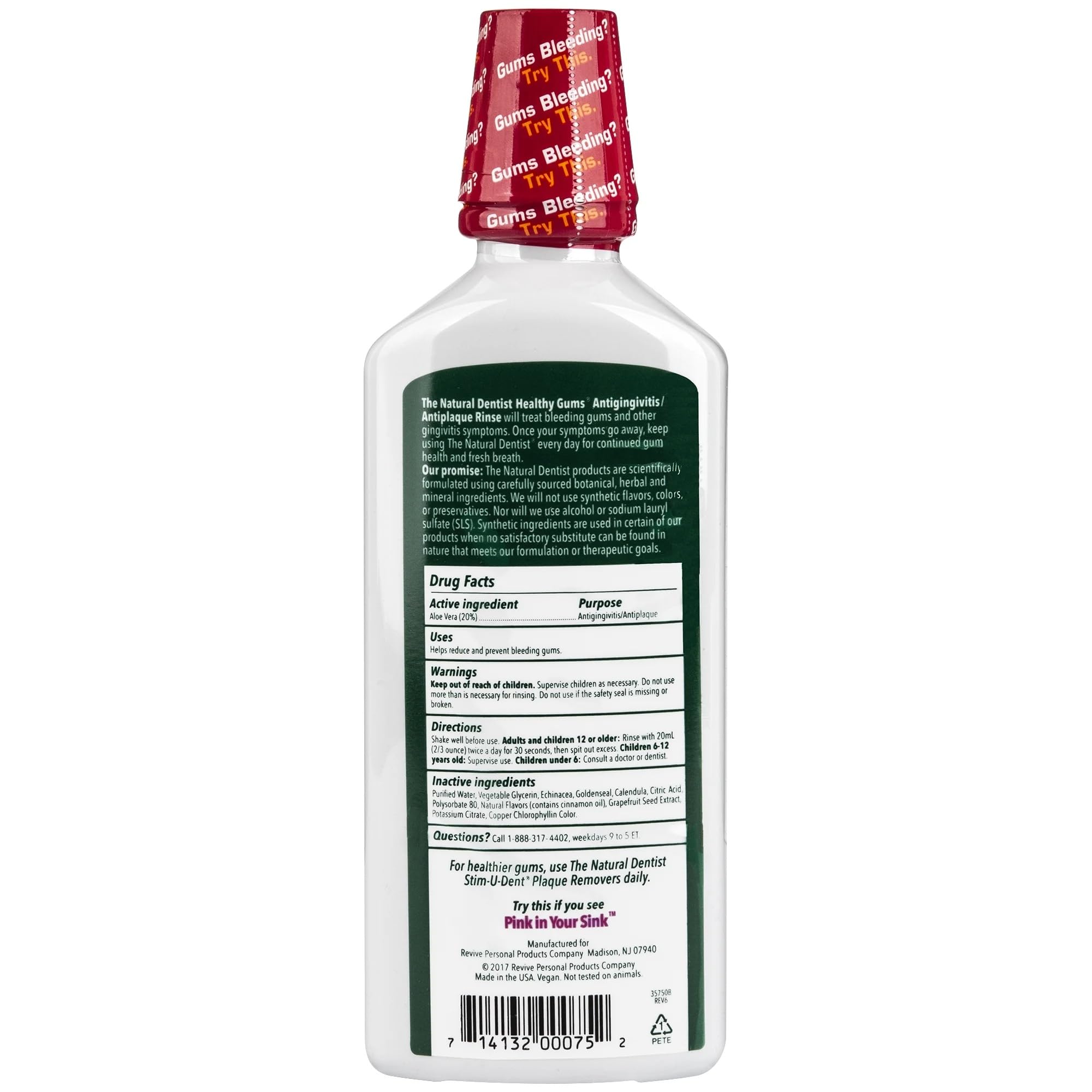 Daily oral care mouthwash by The Natural Dentist