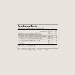 Close-up of The Nue Co Magnesium Gut Barrier+ product label