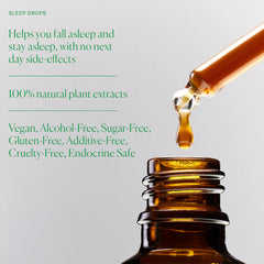 Packaging and ingredients information for Sleep Drops