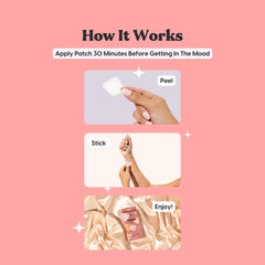 The Patch Brand Libido Patch applied to skin example